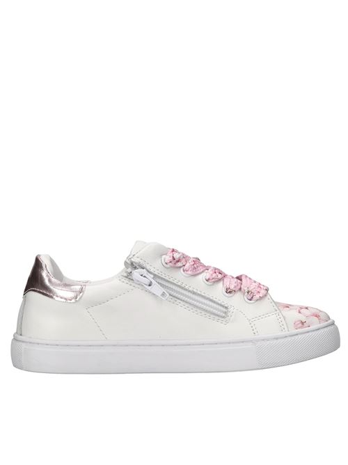 Sneakers in pelle MONNALISA | 8CE001 5727 9990BIANCO-ROSA-MULTICOLOR